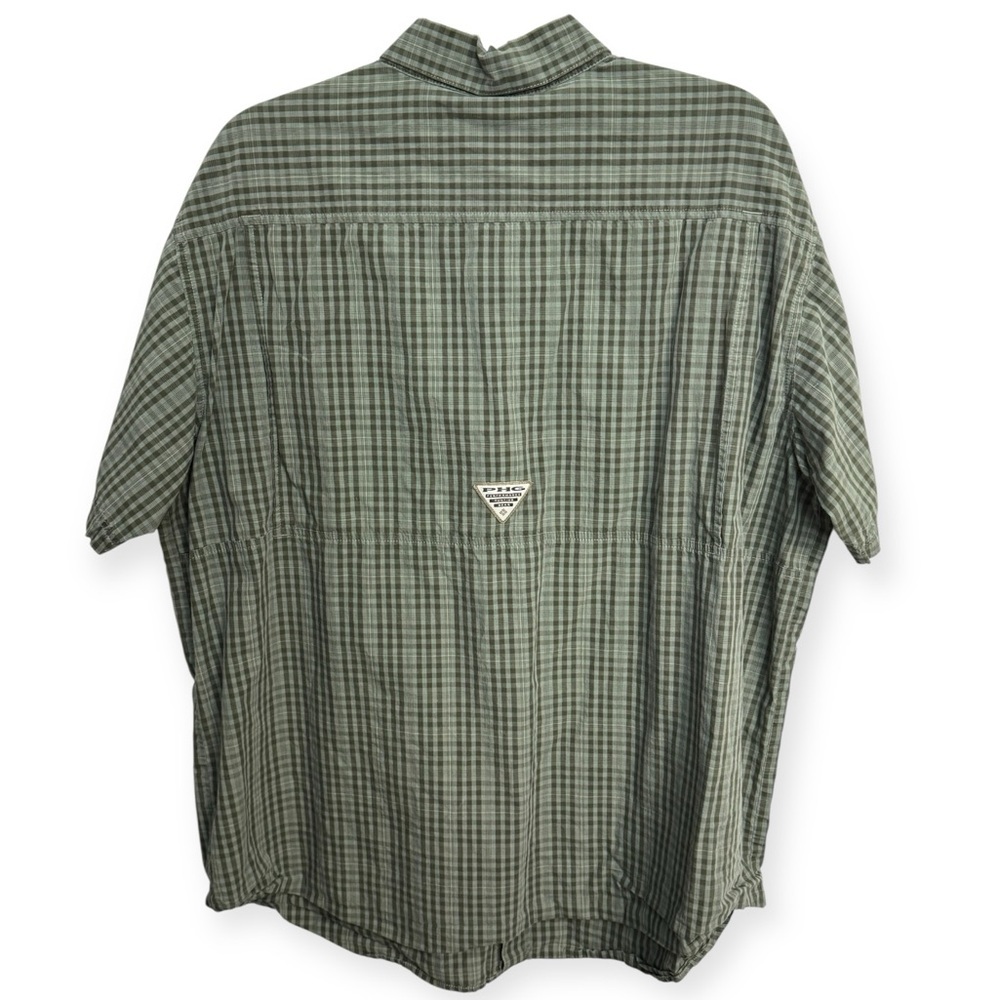 Columbia Men’s PHG Green Casual Button Down Shirt XL - Picture 2 of 2